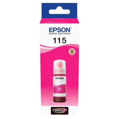 Чернила EPSON 115 (C13T07D34A) для СНПЧ L8160/L8180, пурпурные, объем 70 мл, ОРИГИНАЛЬНЫЕ, 364021