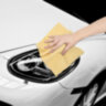 Салфетка синтетическая PVA-замша 64x43 см, в тубе, желтая, для авто, дома и офиса, ГРАНДМАСТЕР, 609974, 609974