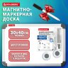 Доска магнитно-маркерная двусторонняя 30x40 см, с маркером и 2 магнитами, BRAUBERG, 238989, 238989