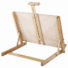 Мольберт настольный BRAUBERG ART CLASSIC, регулируемый верхний держатель, 50х37х39 см, бук, 191756, 191756