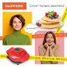 Электровафельница антипригарная для венских и бельгийских вафель, d12см, 350 Вт, DASWERK (ДАСВЕРК), WM-1, 455523, 455523