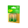 Батарейки КОМПЛЕКТ 2 шт., GP Ultra G-Tech, С (LR14, 14А), алкалиновые, блистер, 14AU-2CR2, 456687