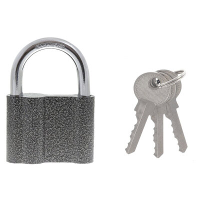 Замок навесной, ширина 80 мм, чугун, дужка d-11 мм, английский, 3 ключа, СИБРТЕХ, ЗН2-М1, 91613, 670988