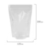 Пакеты дой-пак с замком ZIP LOCK, прозрачные, 120х200 + 40 мм, КОМПЛЕКТ 100 штук, 70 мкм, BRAUBERG, 700696, 700696