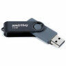 Флеш-диск 16 GB SMARTBUY Twist USB 2.0, черный, SB016GB2TWK, 513907