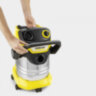 Пылесос хозяйственный KARCHER WD 5 S, мусоросборник 25 л, мощность 1100 Вт, желтый, 1.628-350.0, 456636