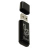 Флеш-диск 16 GB, SMARTBUY Glossy, USB 2.0, черный, SB16GBGS-K, 512190