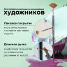 Кисть художественная проф. BRAUBERG ART CLASSIC, синтетика мягкая, веерная, № 8, длинная ручка, 200641, 200641