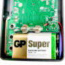 Батарейка 1 шт., GP Super G-Tech, Крона (6LR61, 6LF22, 1604A), алкалиновая, блистер, 1604A-5CR1, 1604A-BC1, 450625