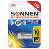 Батарейка SONNEN Alkaline, 23А (MN21), алкалиновая, для сигнализаций, 1 шт., в блистере, 451977, 451977
