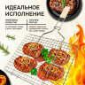 Решетка-гриль универсальная, размер 350х260 мм, глубина 15 мм, никелированное покрытие, РГУ2НЭ, 701749