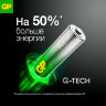 Батарейка 1 шт., GP Super G-Tech, Крона (6LR61, 6LF22, 1604A), алкалиновая, в пленке, 1604A-5S1, 456686