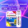 Батарейка SONNEN Alkaline, 27А (MN27), алкалиновая, для сигнализаций, 1 шт., в блистере, 451976, 451976