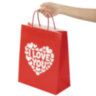 Пакет подарочный (1 штука) 26х13х32 см (L) "Love Kraft", крафт, ЗОЛОТАЯ СКАЗКА, 700843, 700843