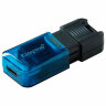 Флеш-диск 128 GB KINGSTON DataTraveler 80 M, разъем Type-C 3.2, черный, DT80M/128GB, 514071