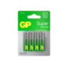 Батарейки КОМПЛЕКТ 4 шт., GP Super G-Tech, AA (LR6, 15А), алкалиновые, пальчиковые, блистер, 15A-2CR4, 450434