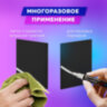 Ценник для мелового маркера А8 (5,2х7,4 см), КОМПЛЕКТ 10 шт., 3 мм, ПВХ, ЧЕРНЫЙ, BRAUBERG, 291290, 291290