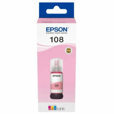 Чернила EPSON 108 (C13T09C64A) для СНПЧ EPSON L8050 /L8100 /L18050, светло-пурпурные, ОРИГИНАЛЬНЫЕ, 364536