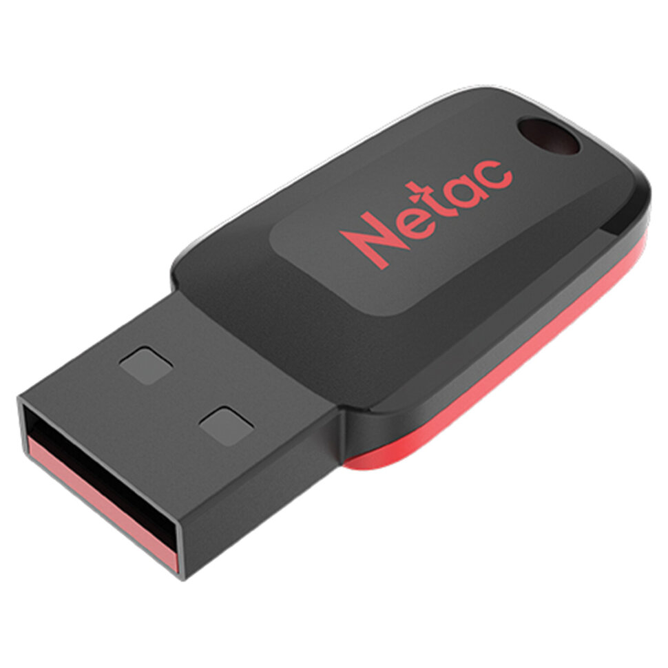 Флеш-диск 32GB NETAC U197, USB 2.0, черный, NT03U197N-032G-20BK, 513708