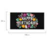 Конверт для денег "HAPPY BIRTHDAY!", Цветы, 166х82 мм, выборочный лак, ЗОЛОТАЯ СКАЗКА, 113748, 50 штук, 113748