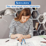 Готовальня BRAUBERG ULTRA, 4 предмета: циркуль 135 мм, запасной грифель, насадка, аквамариновый цвет, 210822, 210822