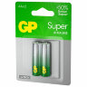Батарейки КОМПЛЕКТ 2 шт., GP Super G-Tech, AA (LR6, 15А), алкалиновые, пальчиковые, блистер, 15A-2CR2, 456683
