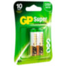 Батарейки КОМПЛЕКТ 2 шт., GP Super G-Tech, AA (LR6, 15А), алкалиновые, пальчиковые, блистер, 15A-2CR2, 456683