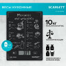 Весы кухонные SCARLETT SC-KS57P64, электронный дисплей, max вес 10 кг, тарокомпенсация, стекло, 455049