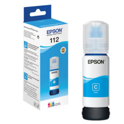 Чернила EPSON 112 (C13T06C24A) для СНПЧ EPSON L11160 /L15150 /L15160 /L6550/L6570, голубые, ОРИГИНАЛЬНЫЕ, 363901