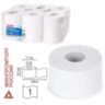 Бумага туалетная 200 м, LAIMA (T2), UNIVERSAL WHITE, 1-слойная, цвет белый, КОМПЛЕКТ 12 рулонов, 111335, 111335